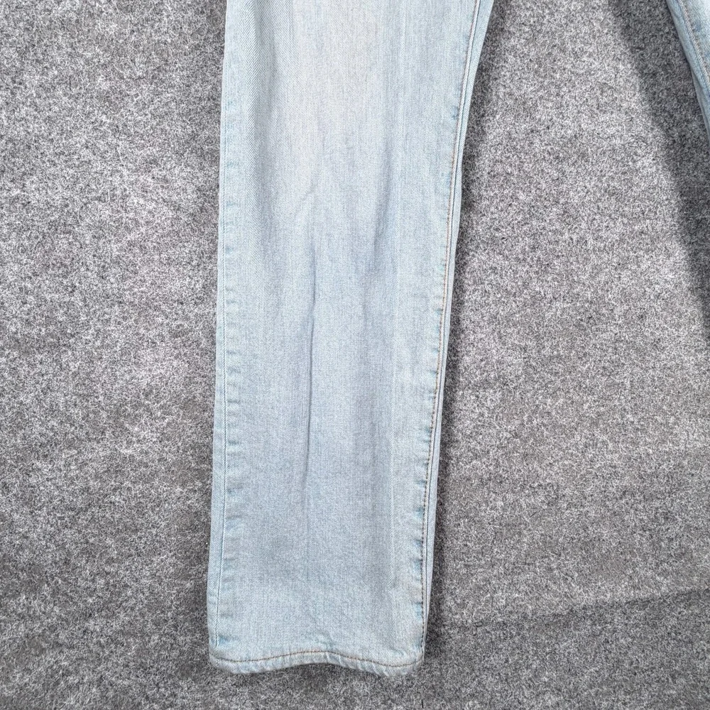 Levis 501 '93 Jeans Mens 33x34 Blue Denim Cotton Stretch Straight Fit Mid Rise‎